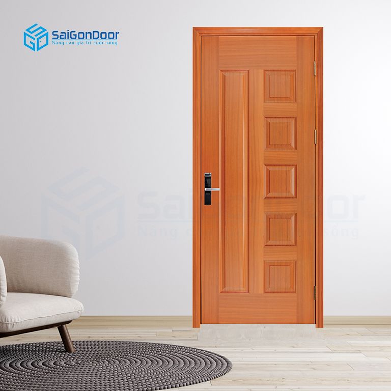 Dòng cửa gỗ HDF được khách hàng ưa chuộng làm cửa gỗ phòng vệ sinh