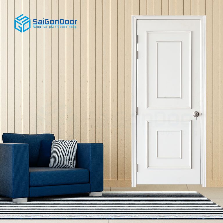Dòng cửa gỗ MDF được khách hàng ưa chuộng làm cửa gỗ phòng vệ sinh