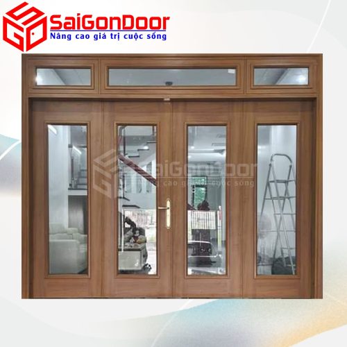 Cửa Thép Vân Gỗ SGD-KM.TVG-4C.40n.